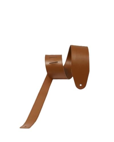 Handcrafted Leather Guitar Strap with Personalization - Acoustic & Electric Bass Guitar Strap — Caramel