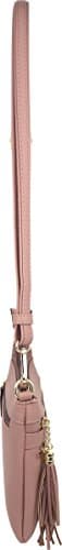 B Bretnano Vegan Mini Crossbody Purse with Tassel Accents