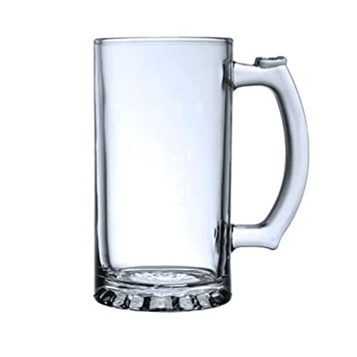 LavoHome Classic European Style Glass Stein Mug - 16 oz Set of 2, Perfect for Oktoberfest Parties — Pub Bar Glass