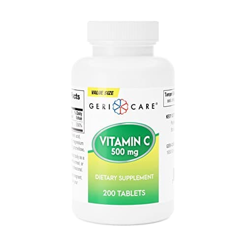 GeriCare Vitamin C 500 mg Tablets, 200 Count