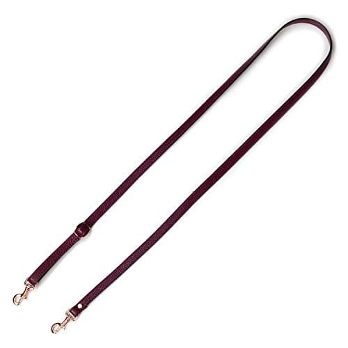 VanEnjoy Genuine Leather Crossbody Strap Replacement - 1/2" Width, 25-51" Length — Purple