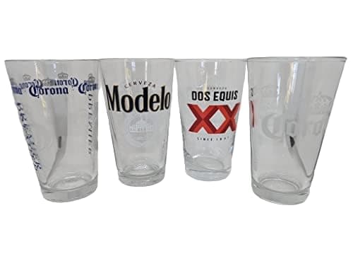 Mexico Beer Pint Glass Set - 4 Pack
