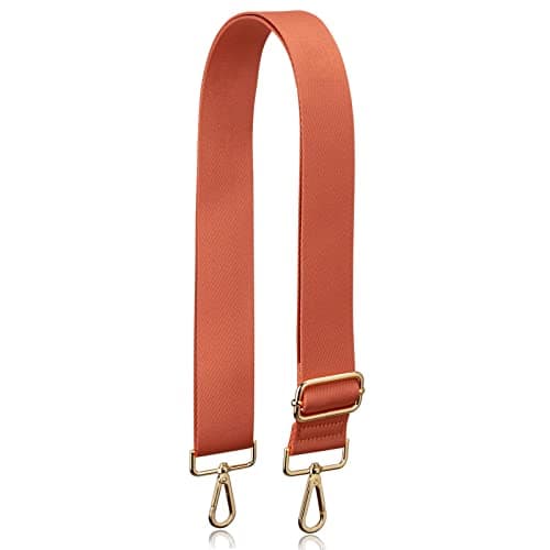 Allzedream Thick Strap Wide Adjustable Crossbody Handbag — Light Orange-gold Hardware