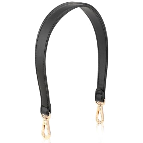 Salbsever Black Leather 19inch Shoulder Strap for Handbags