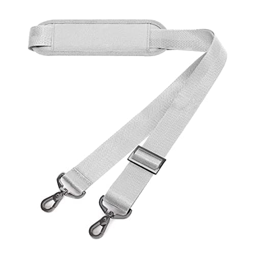 MOSISO 56 Inch Shoulder Strap for Laptop Bag, Black — Gray