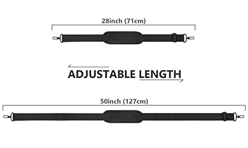 Ytonet Universal 52" Adjustable Padded Laptop Shoulder Strap, Black