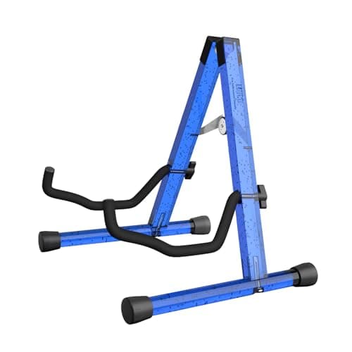 MUSO Crystal Bubble Acoustic/Electric Guitar & Bass Floor Stand — Blue Bubble