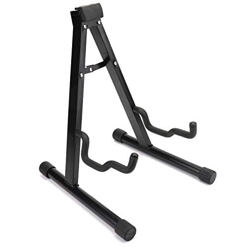 Foraineam 2 Pack Guitar Stand - Universal A-frame Folding Stand with Secure Lock