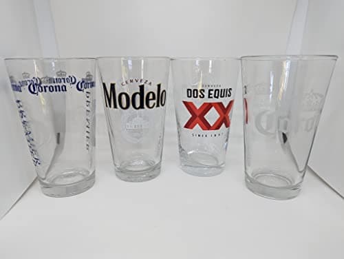 Mexico Beer Pint Glass Set - 4 Pack