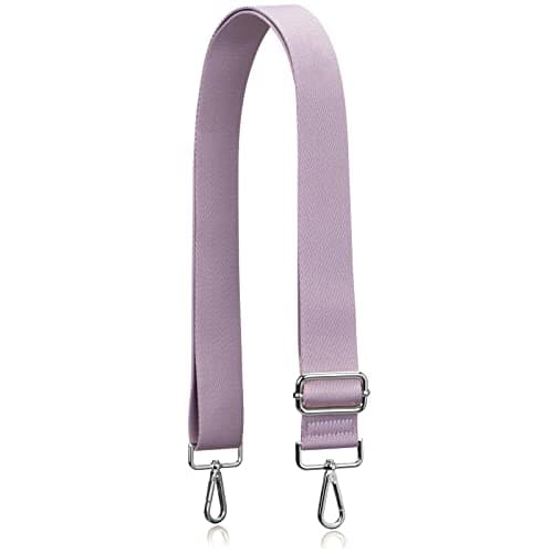 Allzedream Thick Strap Wide Adjustable Crossbody Handbag — Taro Purple-silvery Hardware