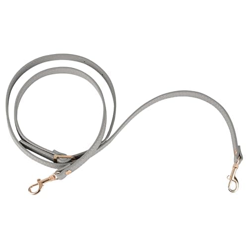 Audingull Handbag Purse Strap Replacement Adjustable Leather Crossbody — Grey With Gold Buckle
