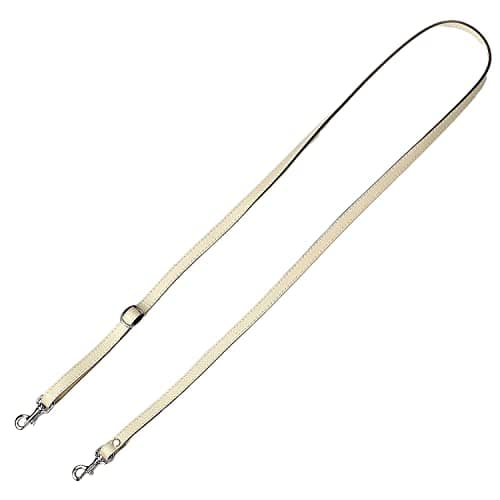 VanEnjoy Genuine Leather Crossbody Strap Replacement - 1/2" Width, 25-51" Length — Beige - Gun Buckles