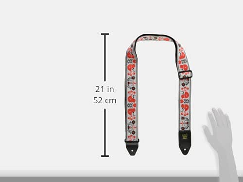 Ernie Ball Red Bird Winter Jacquard Guitar Strap