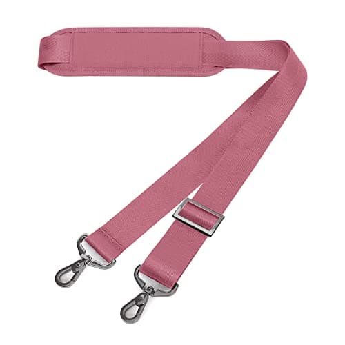 MOSISO 56 Inch Shoulder Strap for Laptop Bag, Black — Dusty Rose