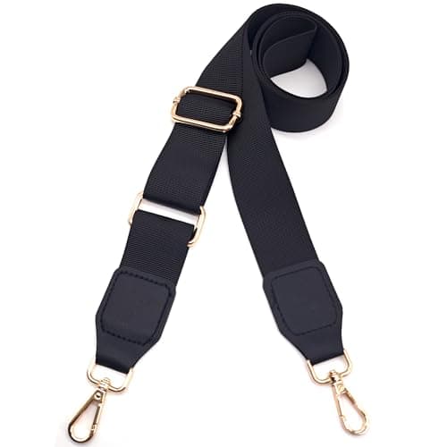 Women's Handbag Shoulder Strap - Wide 3.8cm Crossbody Bag Replacement — Apure-black3