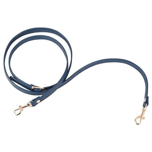 Audingull Handbag Purse Strap Replacement Adjustable Leather Crossbody — Navy With Gold Buckle