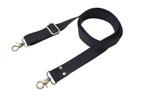 Wento 1pcs 31''-57'' Webbing Shoulder Cross Bag Strap (Black) WTD34