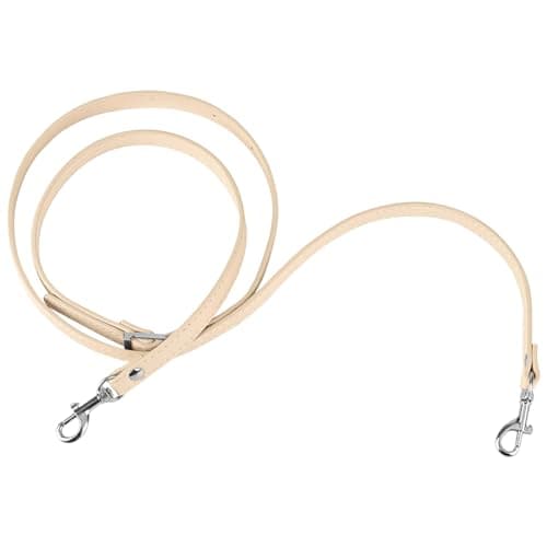 Audingull Handbag Purse Strap Replacement Adjustable Leather Crossbody — Beige With Silver Buckle