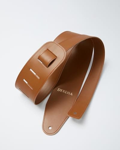 Handcrafted Leather Guitar Strap with Personalization - Acoustic & Electric Bass Guitar Strap