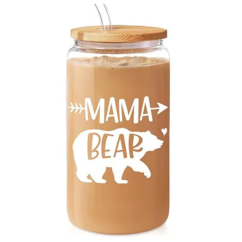 Future Mrs Glass Coffee Cup with Bamboo Lid and Straw - Bridal Shower Gift for Bride-to-be — Mom 2
