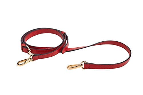 Full Grain Genuine Leather Strap for Crossbody Handbags - LIVE UP — Red