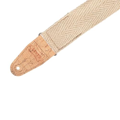 Levy's Natural 2" Wide Hemp Webbing Guitar Strap (MH8P-NAT)