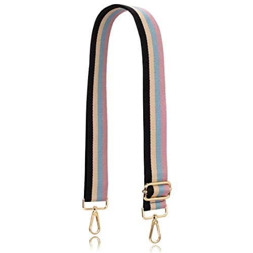 Allzedream Purse Strap Replacement Crossbody Handbag Stripe Wide Adjustable — Blue Black