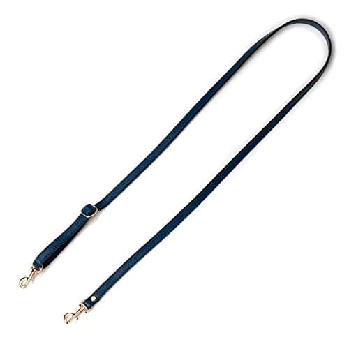 VanEnjoy Genuine Leather Crossbody Strap Replacement - 1/2" Width, 25-51" Length — Blue