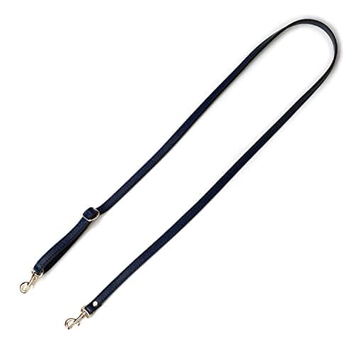 VanEnjoy Genuine Leather Crossbody Strap Replacement - 1/2" Width, 25-51" Length — Navy Blue
