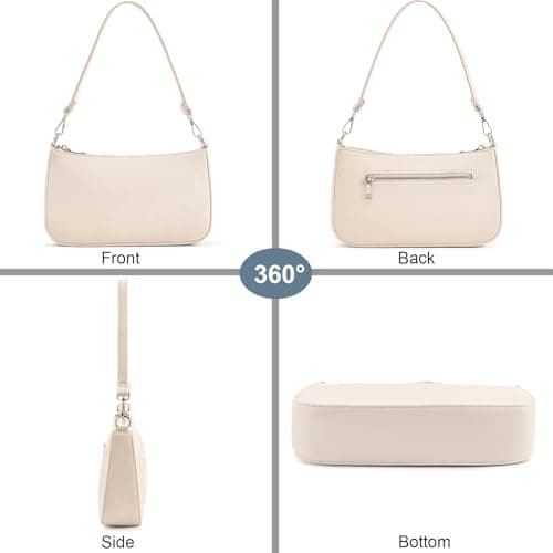 NIUEIMEE ZHOU Small Shoulder/Crossbody Clutch Bag for Women with 2 Removable Straps
