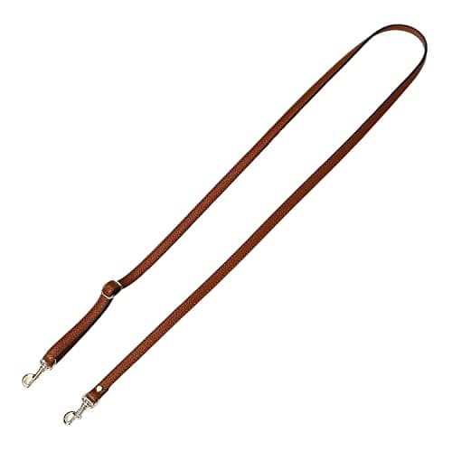 VanEnjoy Genuine Leather Crossbody Strap Replacement - 1/2" Width, 25-51" Length — Brown