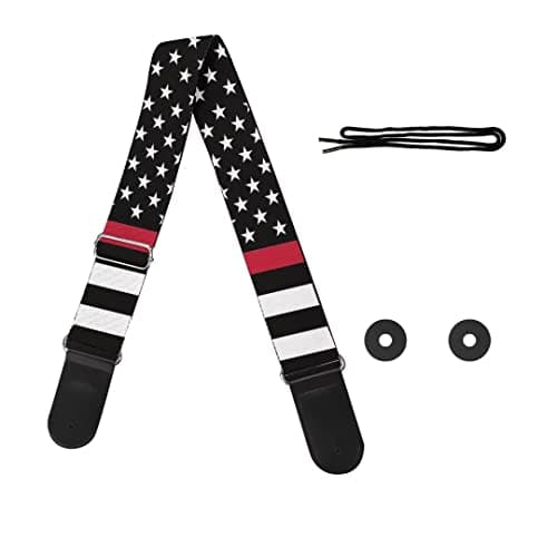 GLENLCWE Colorful Sea Turtle Guitar Strap for Acoustic, Electric & Bass — American Flag