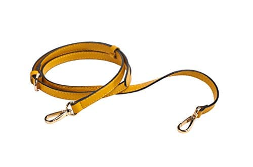 Full Grain Genuine Leather Strap for Crossbody Handbags - LIVE UP — Yellow