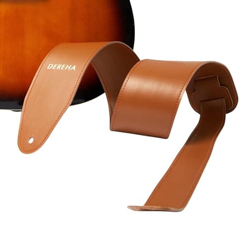 Handcrafted Leather Guitar Strap with Personalization - Acoustic & Electric Bass Guitar Strap