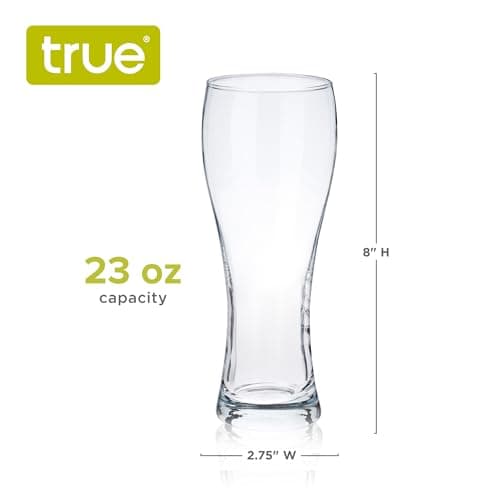 Large Set of 4 Wheat Beer Glasses for Craft Brew Lovers