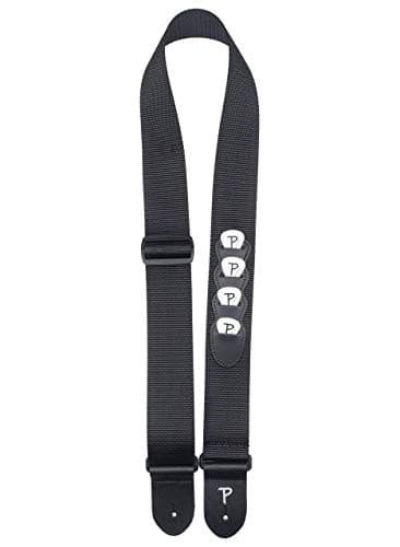 Perri's Leathers Ltd. Metallica Polyester Guitar Strap - Ride the Lightning (LPCP-257) — Black / Slots