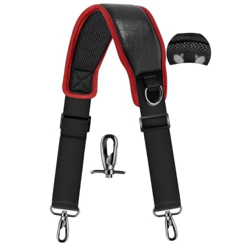 ZINZ 77" Bag with Ultra Cushion Strap & Double Buckles — Black Red