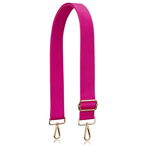 Allzedream Thick Strap Wide Adjustable Crossbody Handbag — Deep Pink-gold Hardware