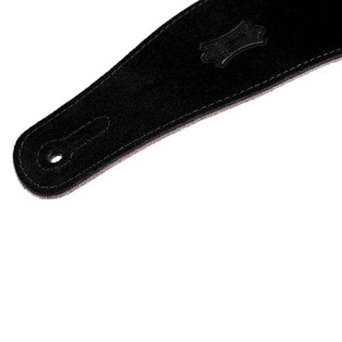 Levy's Simply Suede Series Black Guitar Strap MS26-BLK