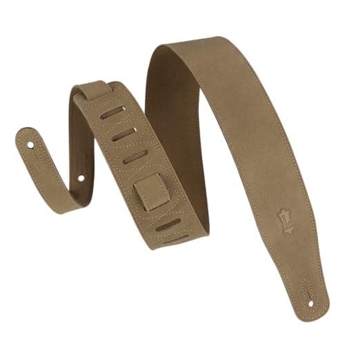 Levy's Simply Suede Series Black Guitar Strap MS26-BLK — Sand