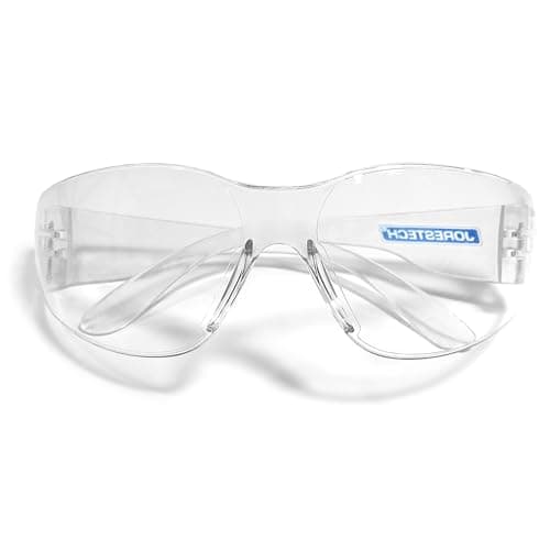 JORESTECH Polycarbonate Safety Glasses, Impact Resistant, Pack of 12 (Clear)