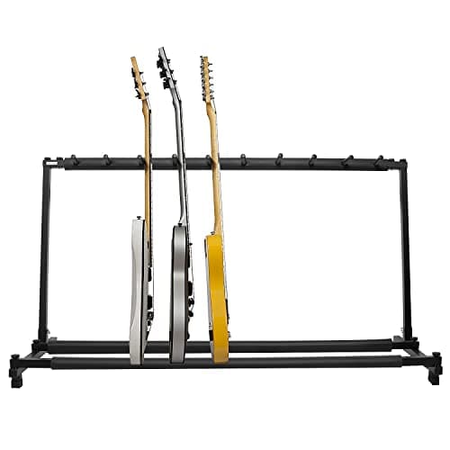Kuyal Multi-Guitar Display Rack, Black (9 Holder)