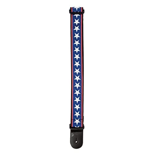 D'Addario Stars & Stripes Leather Guitar Strap