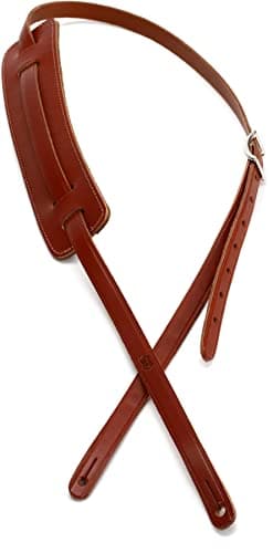Levy's Leathers M25-DBR 50s Style Dark Brown RnR Leather Strap — Walnut