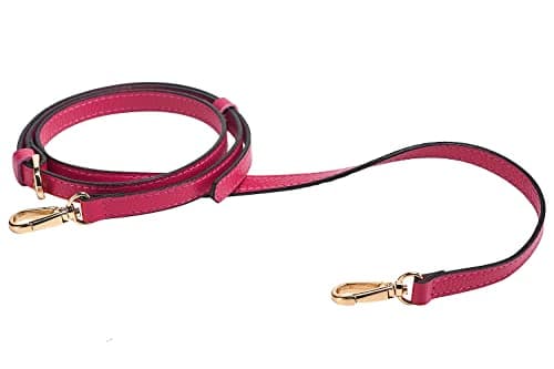 Full Grain Genuine Leather Strap for Crossbody Handbags - LIVE UP — Rosy