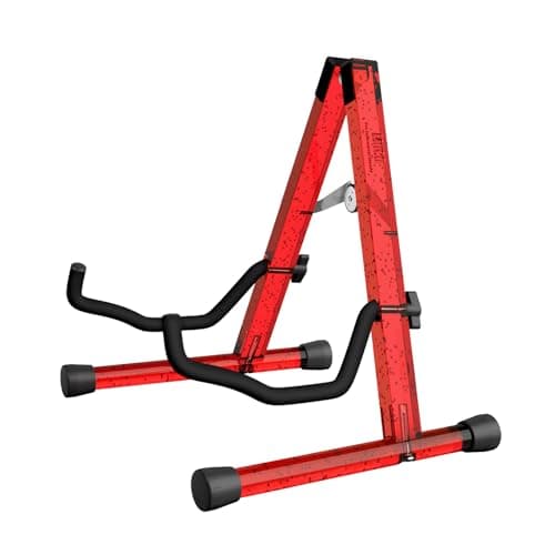 MUSO Crystal Bubble Acoustic/Electric Guitar & Bass Floor Stand — Red Bubble