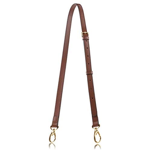 Allzedream Genuine Leather Crossbody Handbag Purse Strap Replacement Adjustable Long — Dark Brown