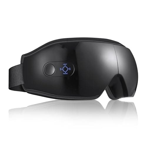 NOWWISH Heated Eye Massager - Relaxation Gift for All, Perfect for Birthdays and Moms - White — Black