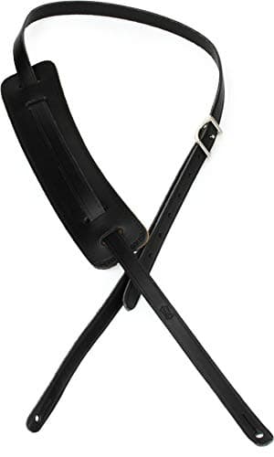 Levy's Leathers M25-DBR 50s Style Dark Brown RnR Leather Strap — Black