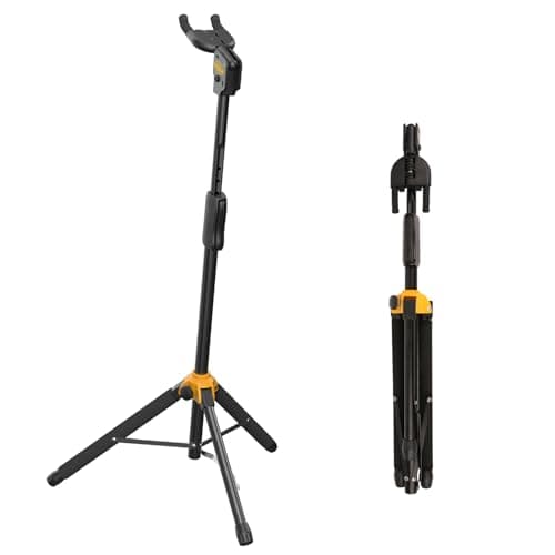 GHOSTFIRE AutoGrip Foldable Guitar Stand for Electric Bass and Acoustic